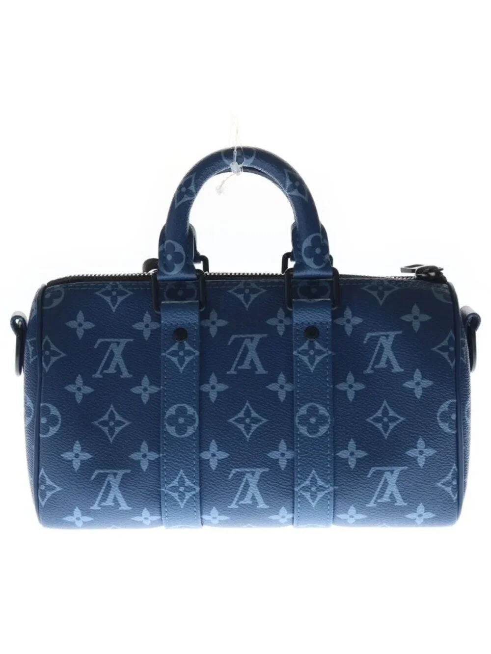 Louis Vuitton Keepall Bandouliere 25 Monogram Atlantic Blue Leather 2-Way Bag